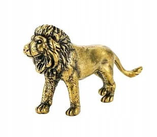 FIGURKA DEKORACYJNA - MOSIĘŻNY KRÓL LEW NA BIURKO - Figurki dekoracyjne - miniaturka - grafika 1