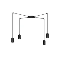 Lampy sufitowe - Emibig TRAKER 4 BL/BLACK 524/4 lampa wisząca 4x30W/GU10 IP20 524/4 - miniaturka - grafika 1
