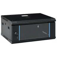 Szafy rack - vidaXL Szafa  Ścienna szafka serwerowa 4U 19&quot; IP20 600x450x285 mm 30164 - miniaturka - grafika 1