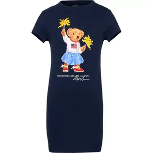 POLO RALPH LAUREN Sukienka SPRKLRBEARDR - Sukienki i spódniczki dla dziewczynek - miniaturka - grafika 1