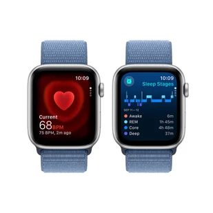 Apple Watch SE GPS Koperta 44mm Opaska sportowa Niebieski - Smartwatch - miniaturka - grafika 6