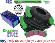 Tarcze hamulcowe - Przednie klocki GreenStuff + NAWIERCANE NACINANE tarcze hamulcowe EBC seria GD Cadillac DeVille 2000-2005 - miniaturka - grafika 1