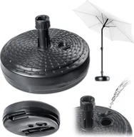 Parasole ogrodowe - Kadax Podstawa Parasola Stojak Pod Parasol Ogrodowy Okrągły 39cm Obciążnik szary - miniaturka - grafika 1