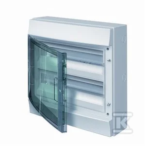 ABB Obudowa natynkowa IP65 MISTRAL65 drzwi przeźroczyste 36 modułów 2 rzędy N+PE MISTRAL 36M -2R IP65 N/T PRZEŹ - Rozdzielnie elektryczne - miniaturka - grafika 2