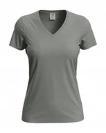Koszulki i topy damskie - Koszulka damska T-shirt damski Stedman V-neck ST2700 Grey Heather XS - miniaturka - grafika 1