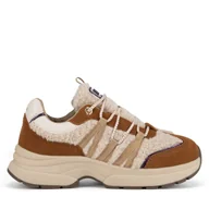 Sneakersy damskie - Sneakersy MEXX MI001009243W Brązowy - miniaturka - grafika 1