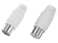 Kable - Zestaw adapterów antenowych ISY ISA-9069 Biało-srebrny - miniaturka - grafika 1
