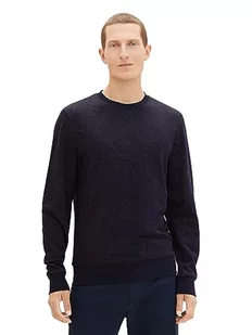 TOM TAILOR Bluza męska, 32455 - Sky Captain Blue Line Design, 3XL - Bluzy męskie - miniaturka - grafika 1