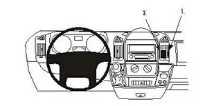 Brodit 853877 ProClip  Citroen/Fiat/Peugeot 7320288538778 - Akcesoria do nawigacji - miniaturka - grafika 1