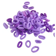 Ozdoby do włosów - Gumki do Włosów Fioletowe Zestaw 100 Sztuk Mini Frotki Bezpieczne i Wygodne - miniaturka - grafika 1