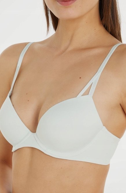 Calvin Klein Biustonosz Damski Zielony Usztywniany Gładki 80A 0Z5D5 Tia