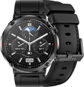 Smartwatch - Gravity GT21-3 BK/BK LEATHER / BK - miniaturka - grafika 1