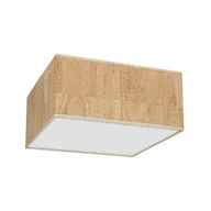 Lampy ścienne - Milagro Lampa sufitowa CORK White/Cork 2xE27 MLP7520 - miniaturka - grafika 1