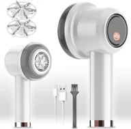 Golarki do ubrań - Golarka do Ubrań Urządzenie do Usuwania Kłaczków 6 Ostrzy na USB Biała - miniaturka - grafika 1