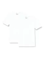 Koszulki męskie - TOM TAILOR Dwupak męski T-shirt z bawełnianego denimu z okrągłym dekoltem, 20000-Biały, S - miniaturka - grafika 1