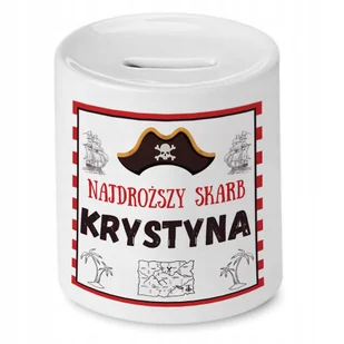 Skarbonka 330 ml Dla Krystyny Córki Dziecka z Nadrukiem ze Zdjęciem - Skarbonki - miniaturka - grafika 1