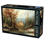 Puzzle - D-Toys Puzzle 1000 Albert Bredow, Romantyczny krajobraz - - miniaturka - grafika 1