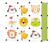 Szafy i szafki dla dzieci - Szafka modułowa dziecięca 9x - W01 - miniaturka - grafika 1