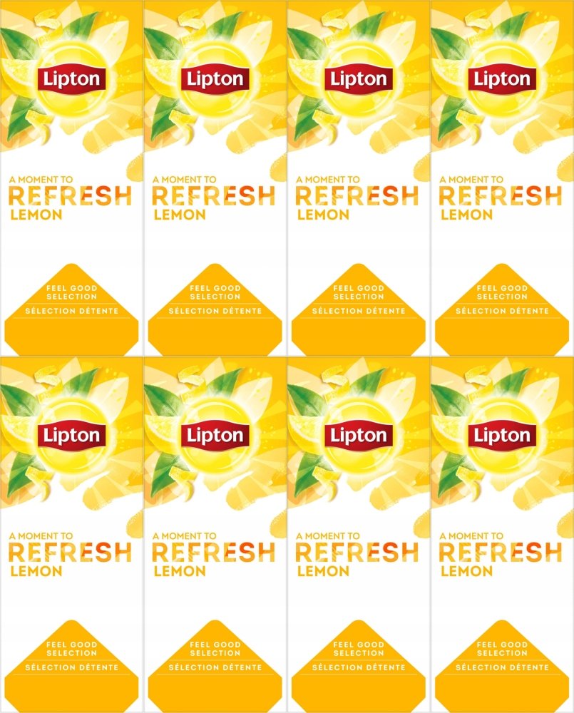 Herbata czarna aromatyzowana w kopertach Lipton Classic lemon 25szt x8