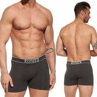 Majtki męskie - Bokserki męskie bawełniane GATTA COTTON BOXER titanium - XXL - miniaturka - grafika 1