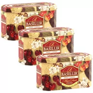 Herbata - BASILUR SWEET CHERRY czarna herbata cejlońska w saszetkach, w ozdobnej puszce 20x2 g x3 - miniaturka - grafika 1