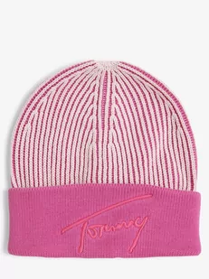 Tommy Jeans - Czapka damska, wyrazisty róż - Czapki damskie - miniaturka - grafika 1