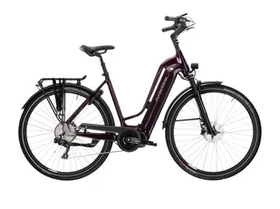 Rower elektryczny Kross Trans Hybrid Prestige 504 fioletowy połysk 2022 - Rowery elektryczne - miniaturka - grafika 1