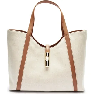 Furla Shopperka FURLA GOCCIA z dodatkiem skóry - Torebki damskie - miniaturka - grafika 1