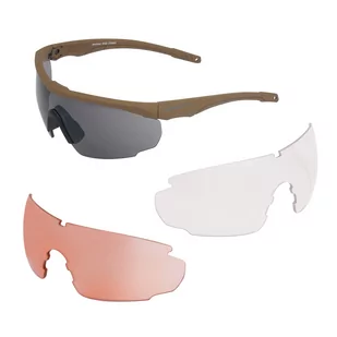 SwissEye - Okulary balistyczne Blackhawk - Brązowe oprawki - 40422 - Ochrona oczu i twarzy - miniaturka - grafika 1