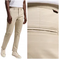 Spodnie męskie - Lee SLIM CHINO dopasowane spodnie bawełniane materiałowe chinosy W32 L32 - miniaturka - grafika 1