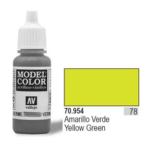 VALLEJO Farba nr 78 Yellow Green - Akcesoria i części modelarskie - miniaturka - grafika 1