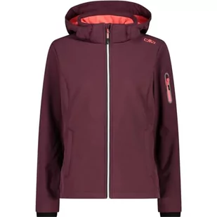CMP damska kurtka Softshell z odpinanym kapturem, Burgundy, 50 - Kurtki damskie - miniaturka - grafika 1