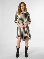 Sukienki - Selected Femme Sukienka damska - SLFDamina Kobiety czarny|biały w paski, 38 - miniaturka - grafika 1