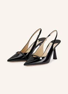 Czółenka - Jimmy Choo Czółenka Z Odkrytą Piętą Amita 85 schwarz - miniaturka - grafika 1