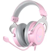 Słuchawki - FIFINE AmpliGame H3 Różowe - miniaturka - grafika 1