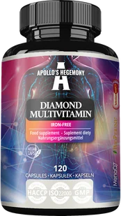 APOLLO'S HEGEMONY DIAMOND MULTIVITAMIN WITAMINY I MINERAŁY 120 KAPSUŁEK - Witaminy i minerały - miniaturka - grafika 1