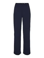 Spodnie damskie - VERO MODA Vmzamira Mr Straight Pant Ga Tall Noos spodnie damskie, granatowy blezer, (M) W / 34L - miniaturka - grafika 1