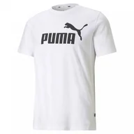 Koszulki sportowe męskie - Męski t-shirt z nadrukiem PUMA ESS LOGO TEE - miniaturka - grafika 1