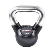 Kettlebell - HMS KGC04 KETTLEBELL GUMA Z CHROMOWANĄ RĄCZKĄ 4 KG 1AB-17-6-196 - miniaturka - grafika 1