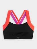 Biustonosze - 4F Biustonosz treningowy szybkoschnący z średnim wsparciem damski XS - miniaturka - grafika 1