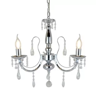 Zuma Line Żyrandol LAMPA wisząca ALBI P17194-3 świecznikowa OPRAWA z kryształkami ZWIS maria teresa crystal chrom przezroczysta P17194-3 - Lampy sufitowe - miniaturka - grafika 1