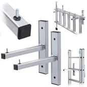 Drabiny - Uchwyt aluminiowy Sepino do przechowywania drabiny - miniaturka - grafika 1