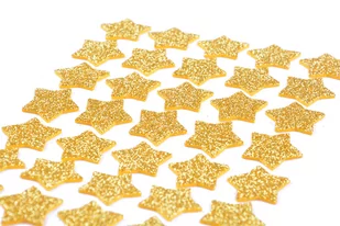 Naklejki brokatowe z pianki, gwiazdki, mix kolorów - Zabawki kreatywne - miniaturka - grafika 1