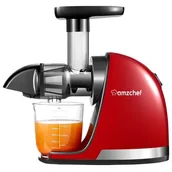 Wyciskarki wolnoobrotowe - Wyciskarka wolnoobrotowa AMZCHEF 1501-RD Czerwono-czarny - miniaturka - grafika 1