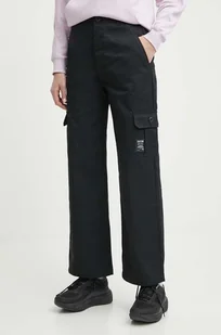 Champion spodnie damskie kolor czarny szerokie high waist 117201 - Spodnie damskie - miniaturka - grafika 1