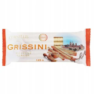 CORNELLIS Paluszki Sezamowe Pyszna Przekąska Wysoka Jakość 125g x2 - Paluszki - miniaturka - grafika 1