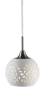 Markslojd Lohals 102288 lampa wisząca stal/biel 18 cm - Lampy sufitowe - miniaturka - grafika 1