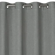 Zasłony - Zasłona na przelotkach w stylu eko LIDIA 140X250 szara - miniaturka - grafika 1