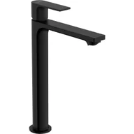 Baterie umywalkowe - HANSGROHE 72591670 Rebris E Jednouchwytowa bateria umywalkowa 240 CoolStart  EcoSmart+ do mis umywalkowych z kompletem odpływowym Czarny Matowy - miniaturka - grafika 1