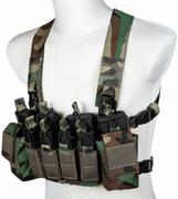 Odzież taktyczna i umundurowanie - Kamizelka taktyczna PEW Tactical Chest Rig D3CRX - Woodland (PEW-18-033968) G - miniaturka - grafika 1